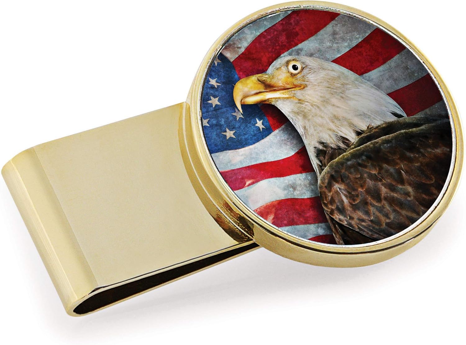 Coin Money Clip JFK Half Dollar with American Eagle
