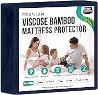Vista 9 de Utopia Bedding – Protector premium de colchón impermeable, funda de colchón de viscosa hecha de bambú, transpirable, estilo ajustable con bolsillos