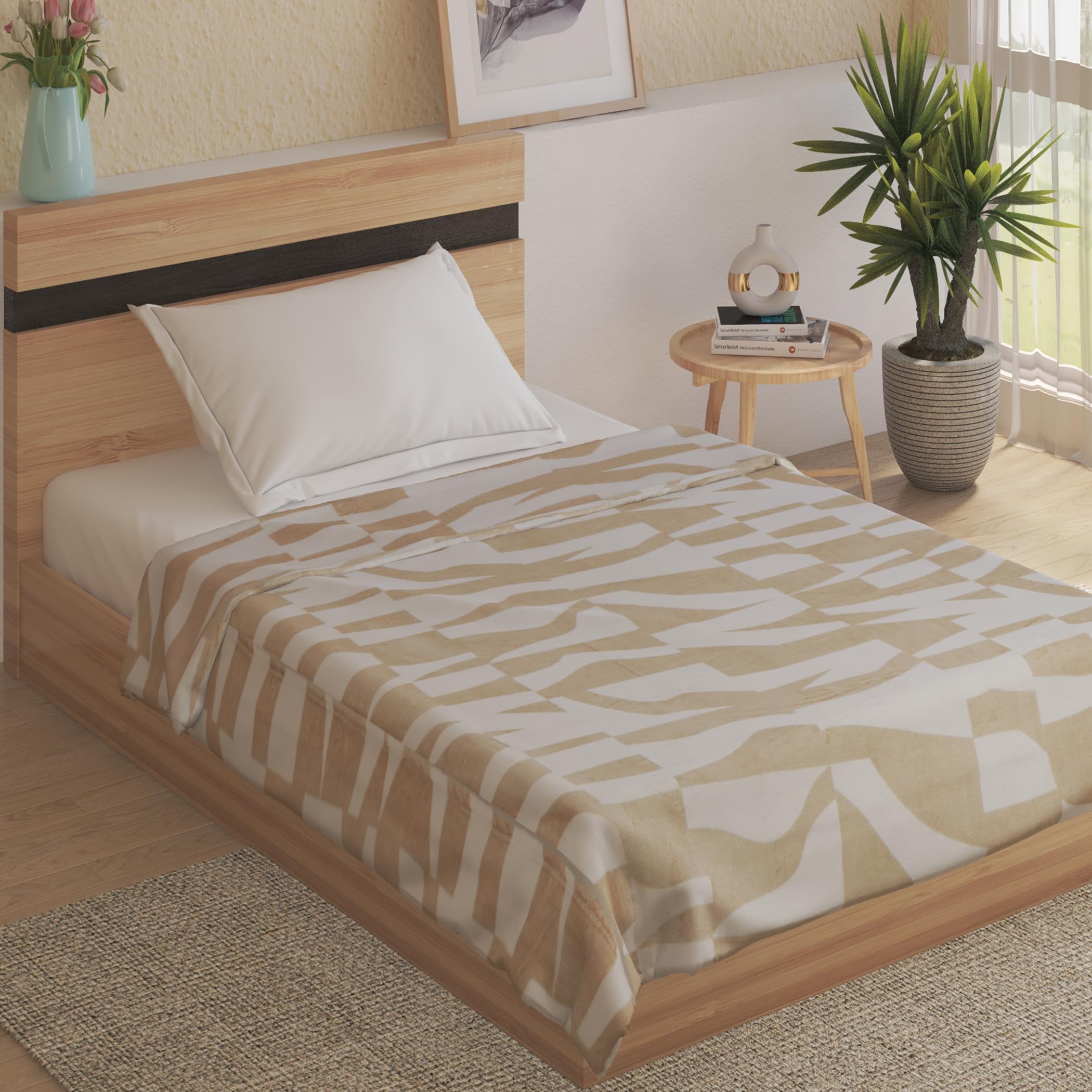 Home Centre Archer Vapour Printed Single Blanket-image-1