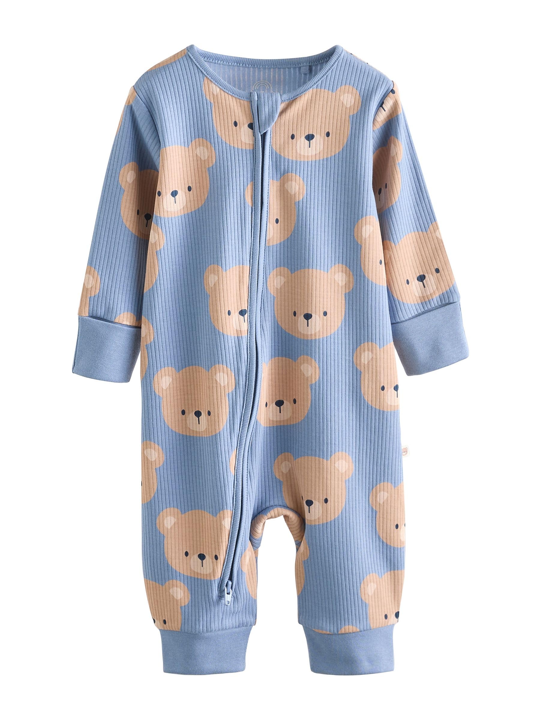 NEXT Bébé garçon Dors-Bien bébé en Coton sans Pieds à Zip Double Sens, Lot de 3