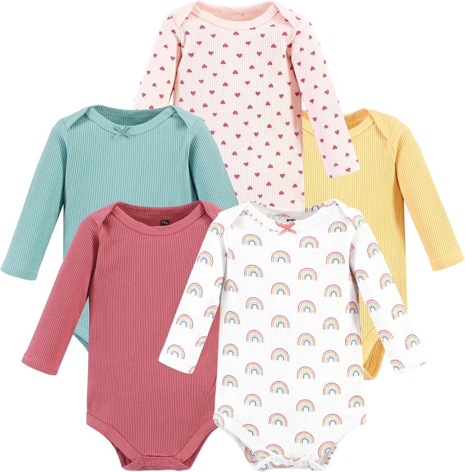 Hudson Baby Unisex Baby Thermal Long Sleeve Bodysuits, Snowflake Hudson Baby Unisex Baby Thermal Long Sleeve Bodysuits, Snowflake
