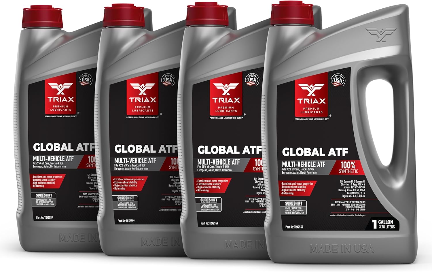 TRIAX Full Synthetic ATF OEM Grade Transmission Fluid 4 Gallon