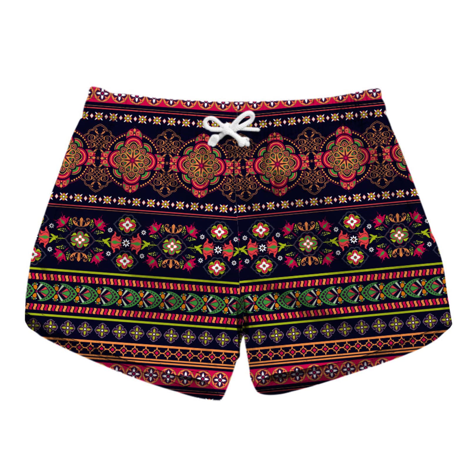 HoneystoreWomen's Casual Swim Trunks Quick Dry Print Boardshort Beach Shorts