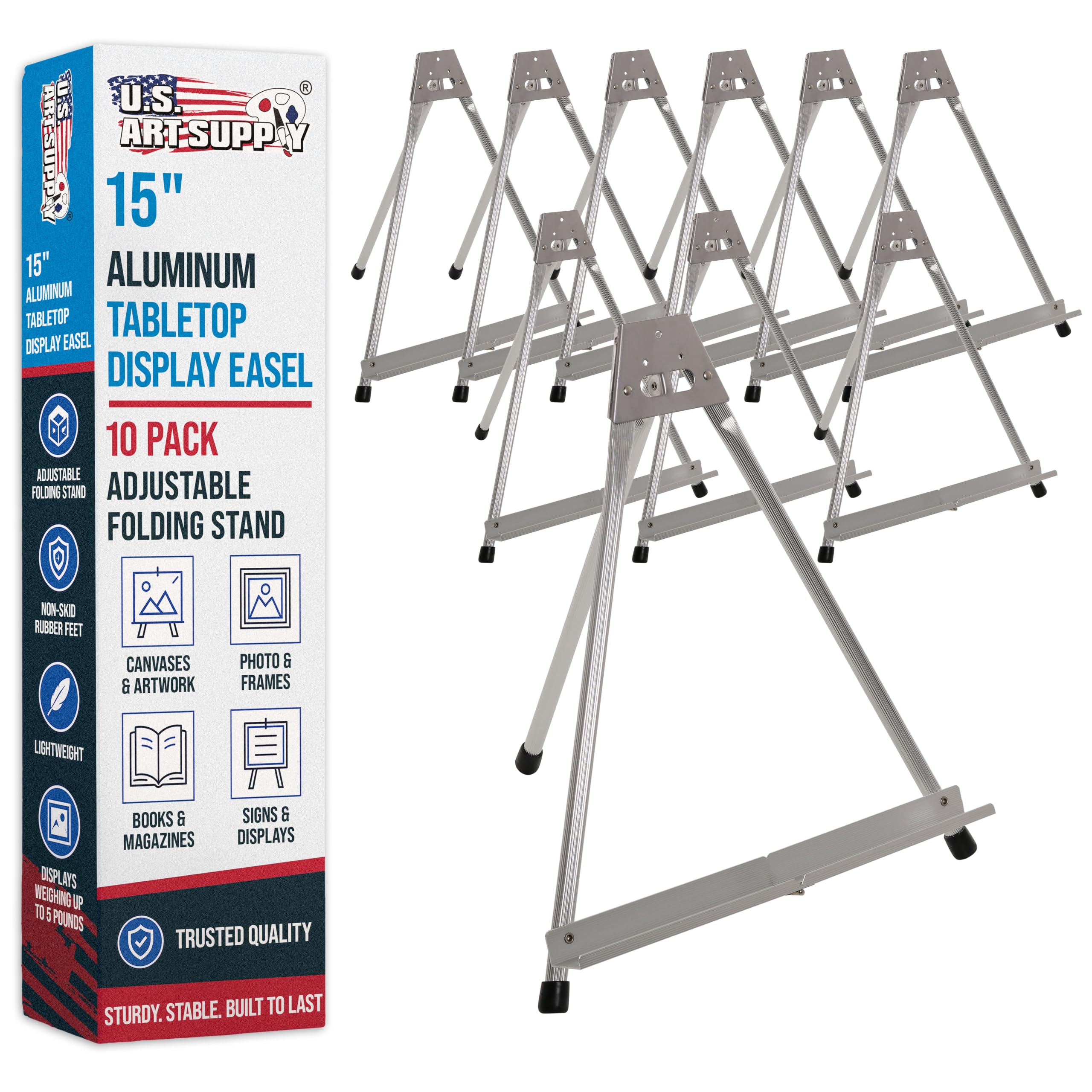 Aluminum Tabletop Easel - Portable Display Stand -7 Aluminum Tabletop Easel - Portable Display Stand -7