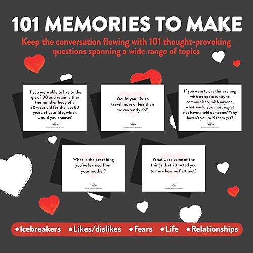 Miniatura 2 de Tarjetas de conversación para parejas, 101 tarjetas de inicio de conversación para parejas, tarjetas de inicio de conversación y tarjetas de