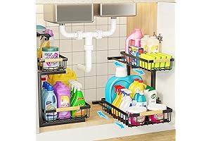 2-Tier Expandable Under Sink Shelf Organizer