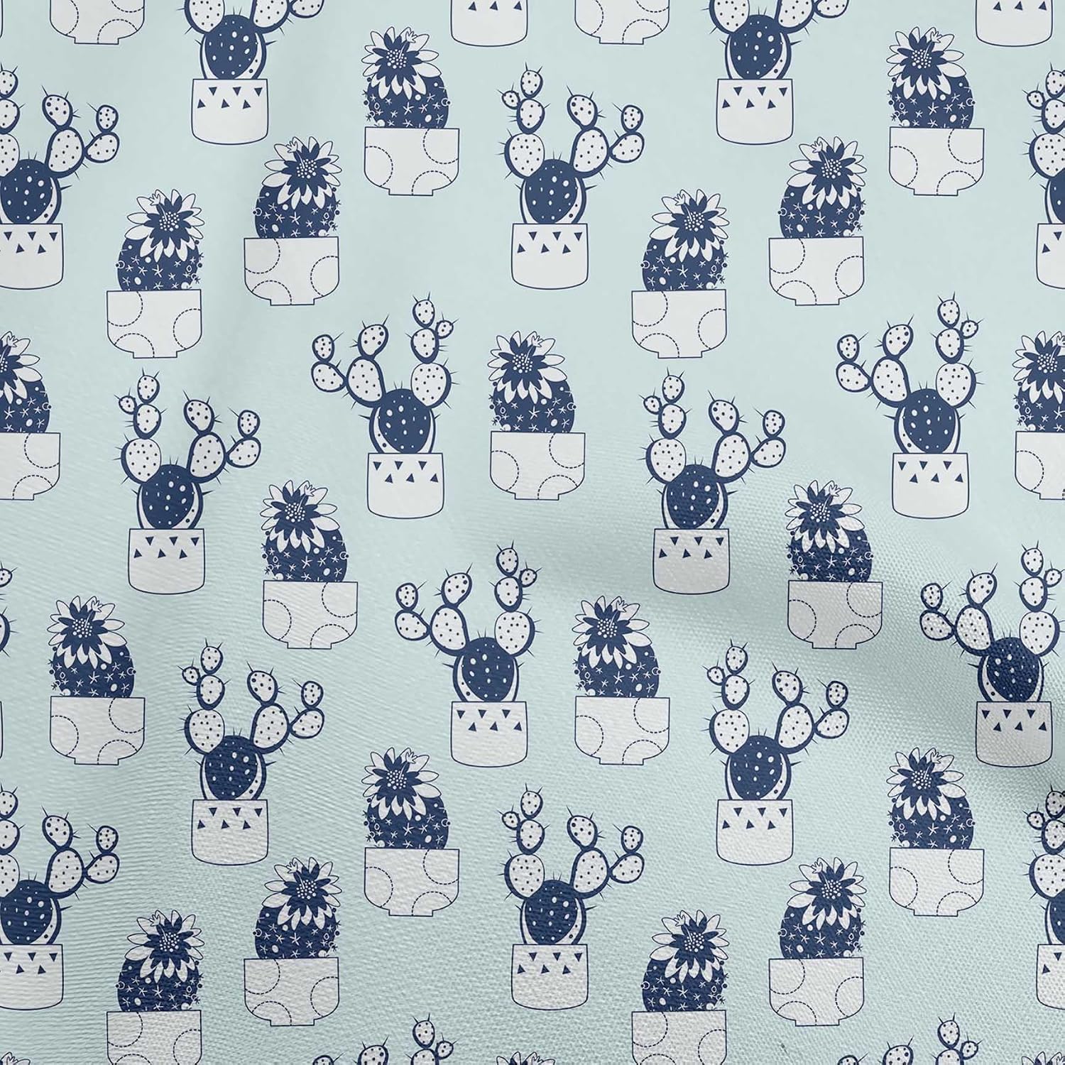 oneOone Cotton Flex Wine Fabric Cactus DIY Clothing Quilting Fabric Print Fabric by Yard 40 Inch Wide
