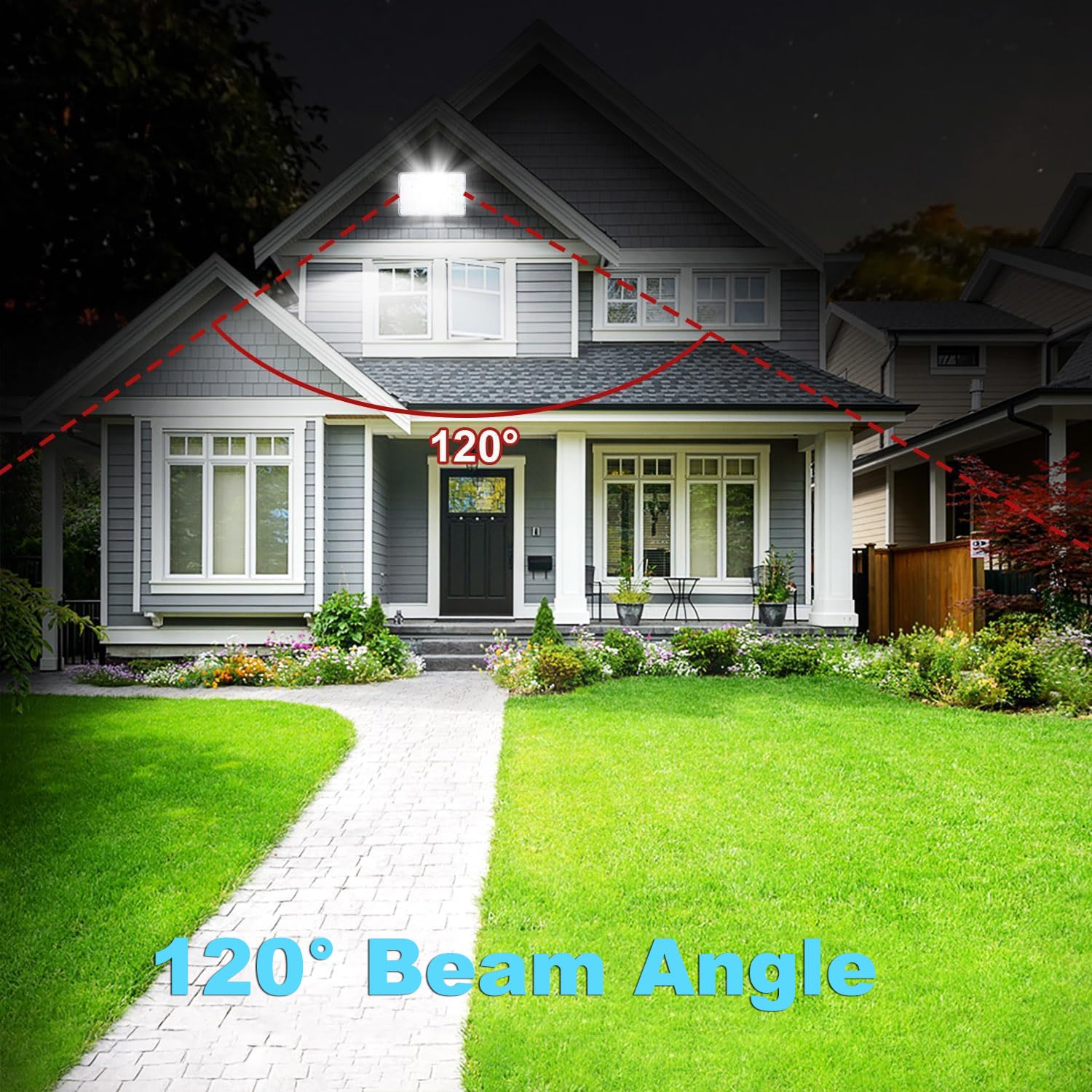 LED Strahler Außen 200W, 2 Stück led Strahler mit Stecker 10000LM Aussenstrahler 6500K Kaltweiß Scheinwerfer IP66 Wasserdicht Flutlichter für Hof, Garten, Rasen, Garagen, Stadion