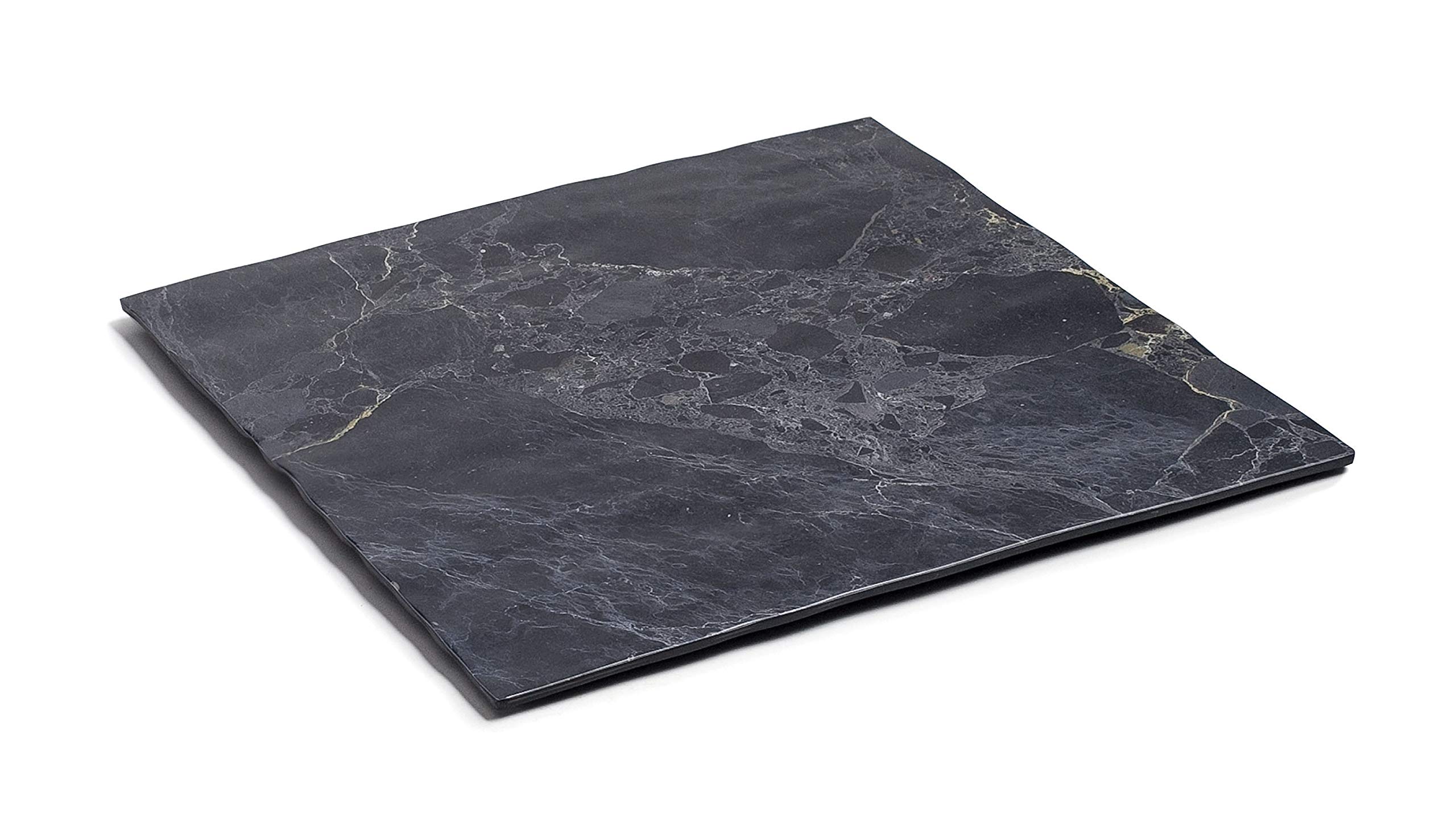 Lacor Noir Square Melamine Tray Stone