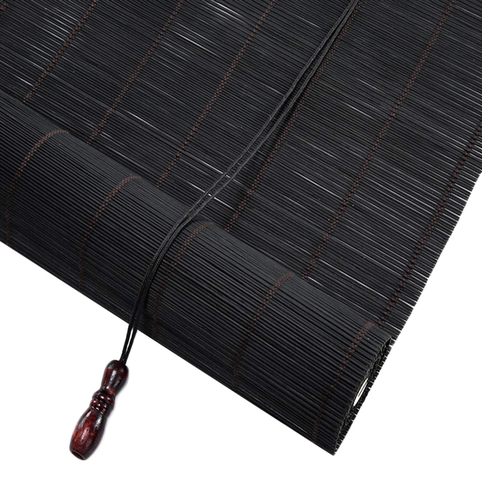 JUANJUAN Bamboo Roller Shade, Porch Cut Off Dust-Proof Lift Cord Height Adjustable, for Home Balcony Pavilion, Various Sizes (Color : B, Size : 85x90cm)