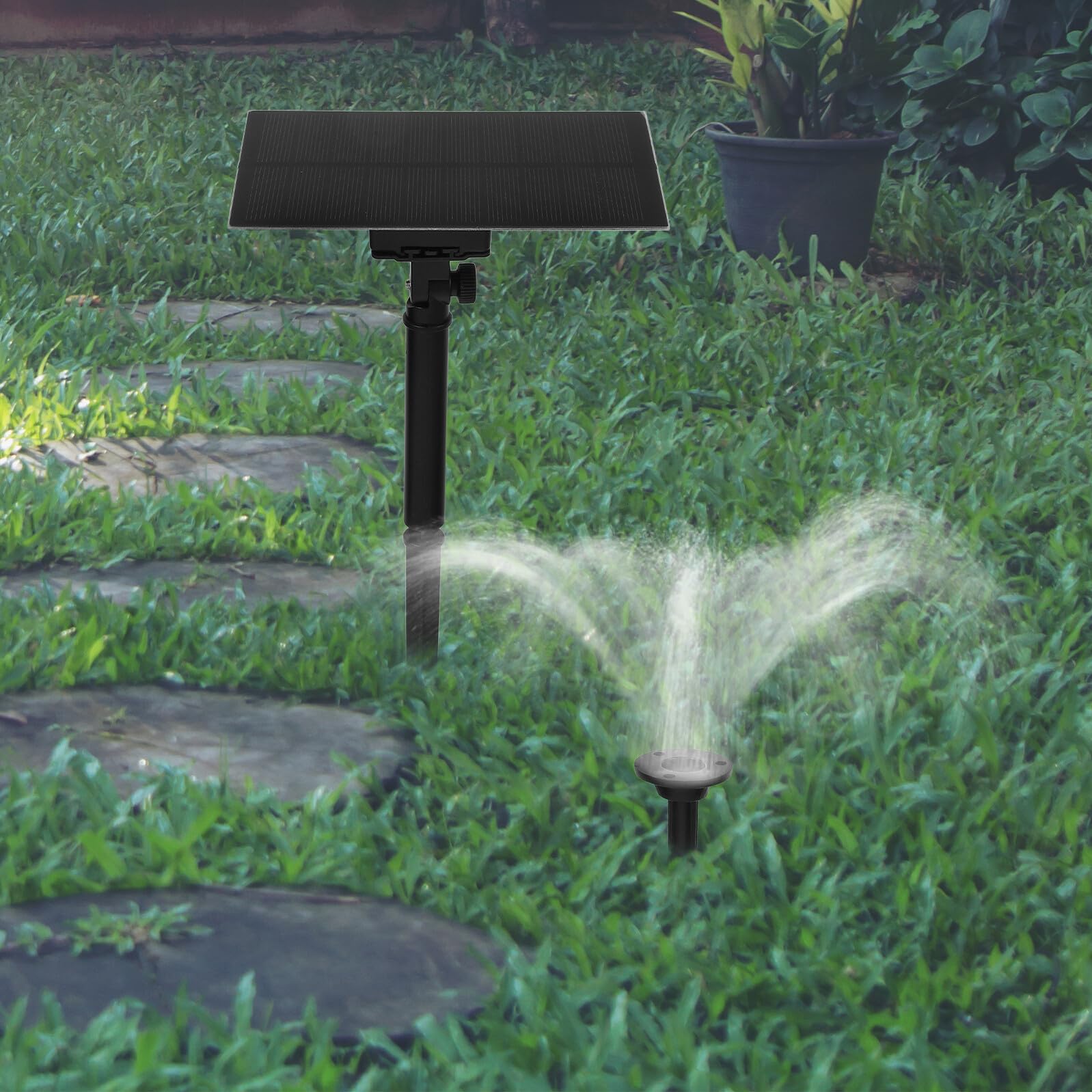 SUPVOX Fuente Solar Para Baño De Pájaros y Estanques De Jardín Bomba De Fuente Solar Con Estaca Para Uso Al Aire Para Decoración De Agua Patio o Terraza