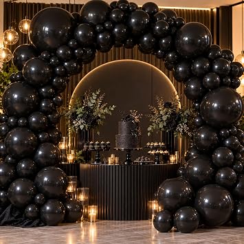 Black Balloons for Theme Party & Birthday Decoration