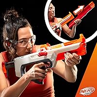 Vista 11 de Pistola Nerf Pro Gelfire Ghost de acción de proyectiles, cañón de impulso extraíble, 5000 rondas de gel, tolva integrada de 100 rondas, gafas