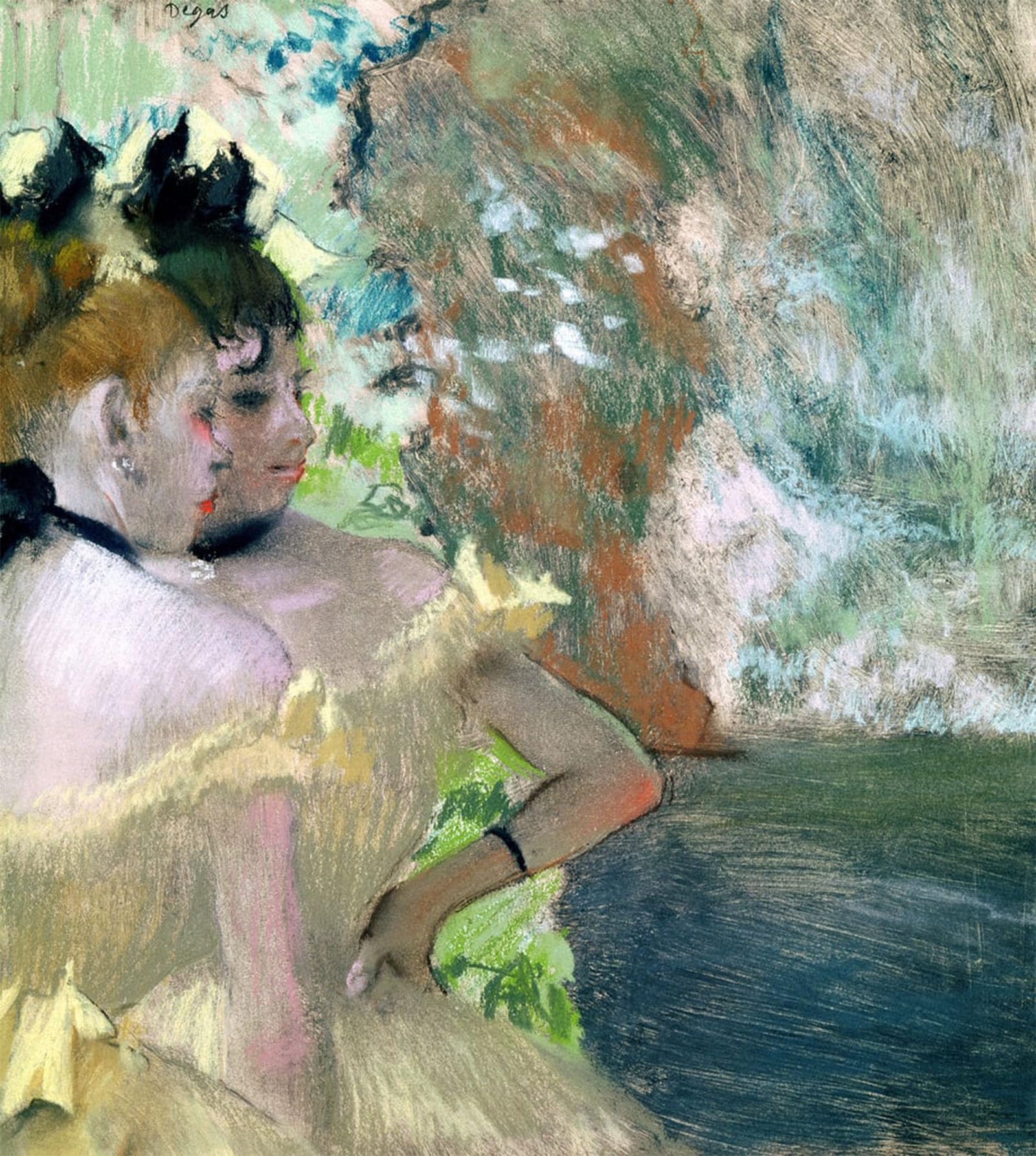 Posteriik No Frame Famous Animal Posters Vintage Picture Dancers In The Wings By Edgar Degas Modern Wall Decor For Home Decor 60X90cm