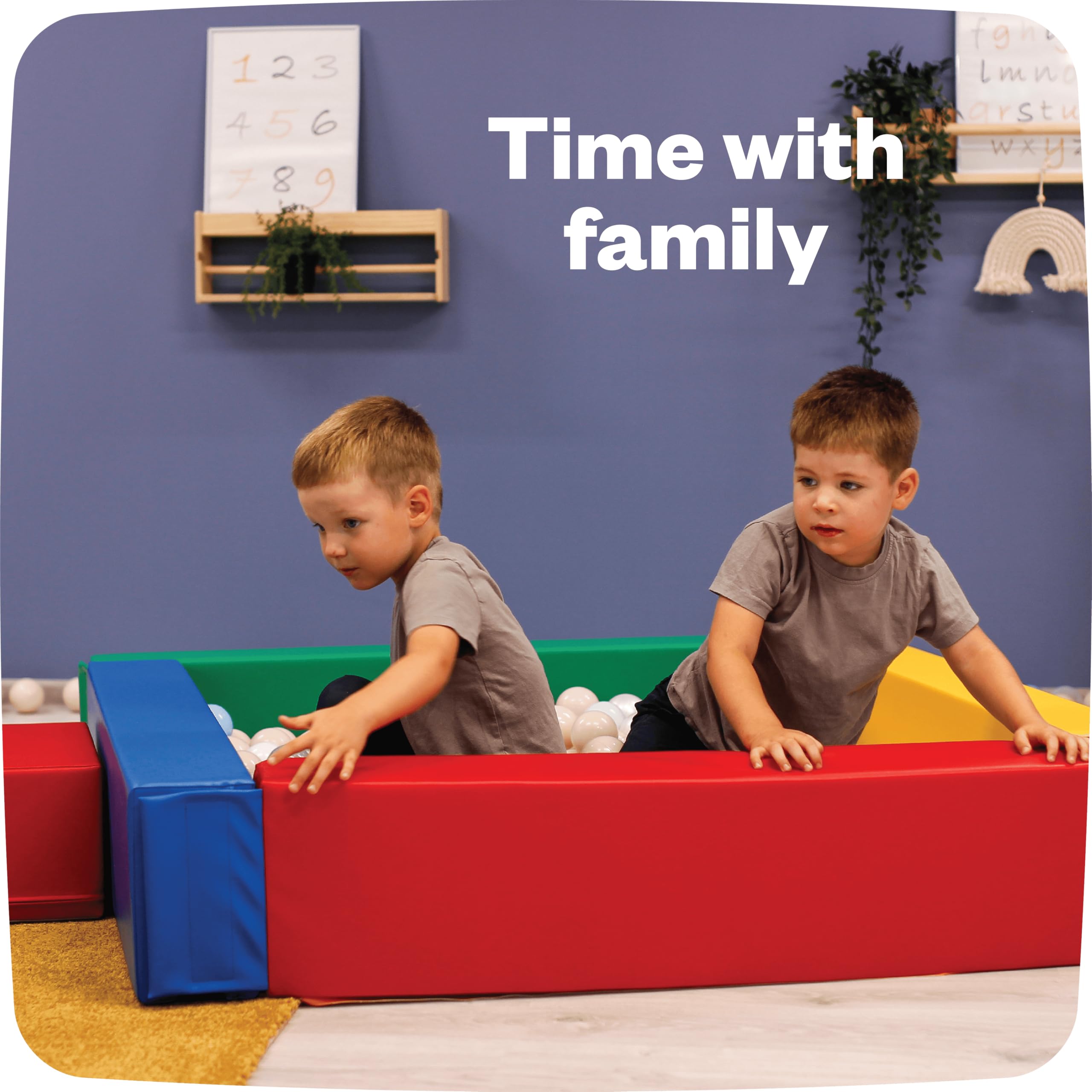 IGLU SOFT PLAY Ball Pit für Kinder im Alter von 1-7 Jahren Ballbad für Kleinkinder Laufstall für Babys in