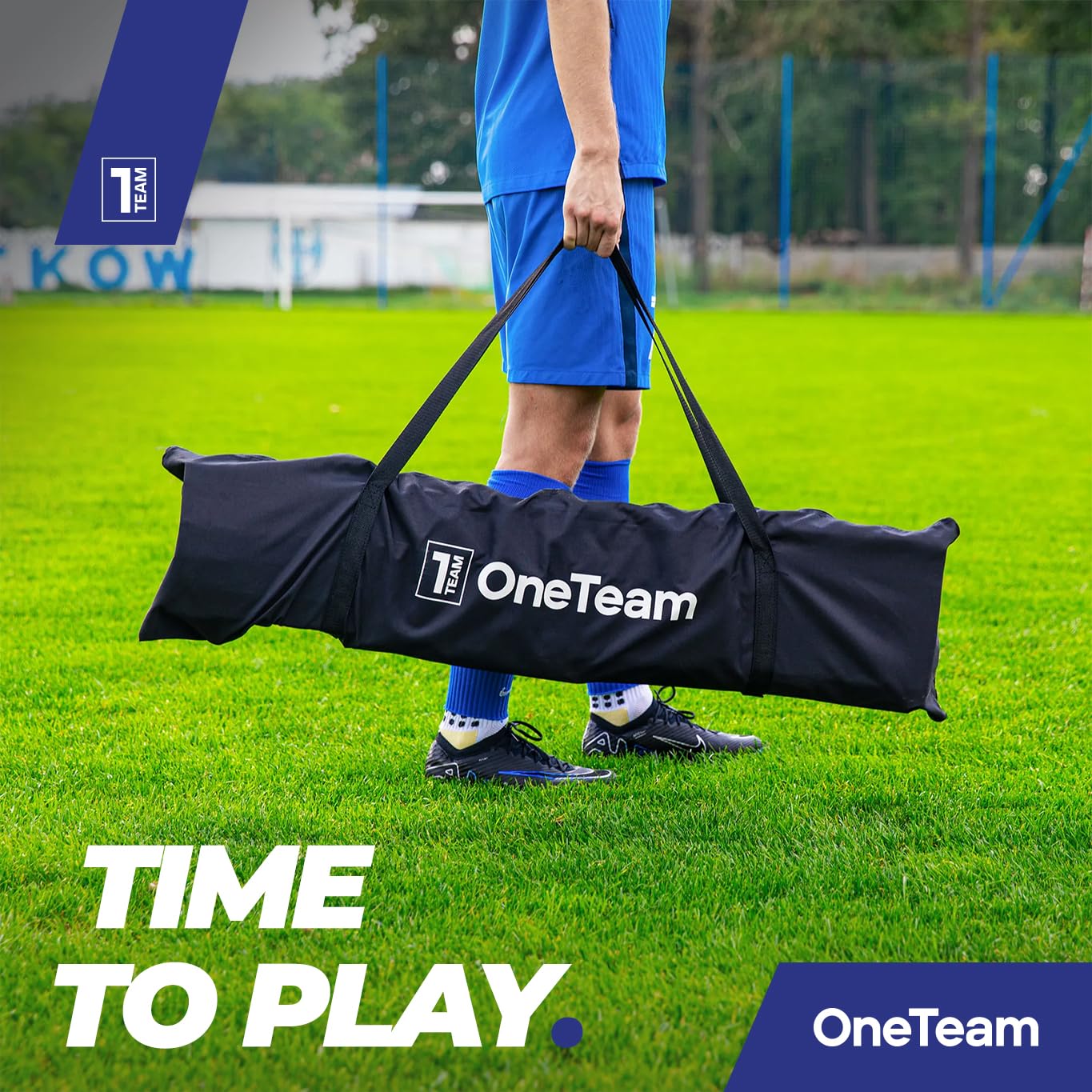 OneTeam Fußballtor 300x100 cm – Stabiler Stahlrahmen mit Netz