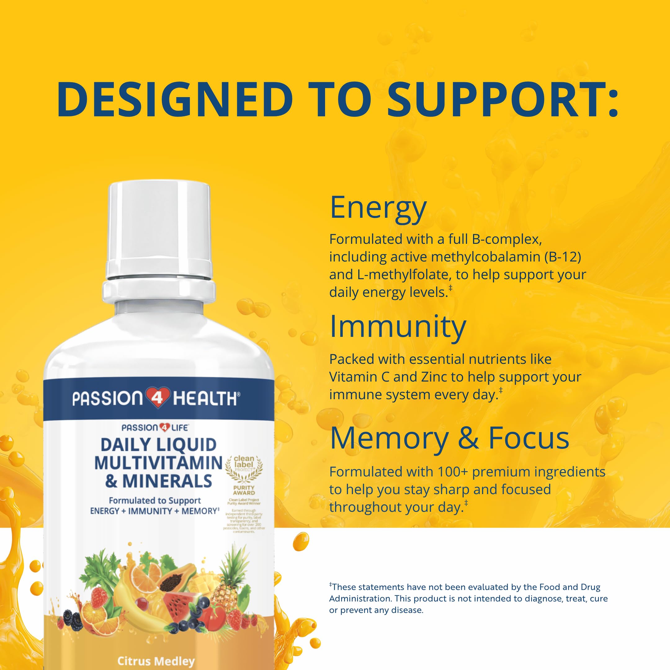 Passion 4 Life Daily Liquid Multivitamin and Minerals 32 Fl Oz — Amazon image 7