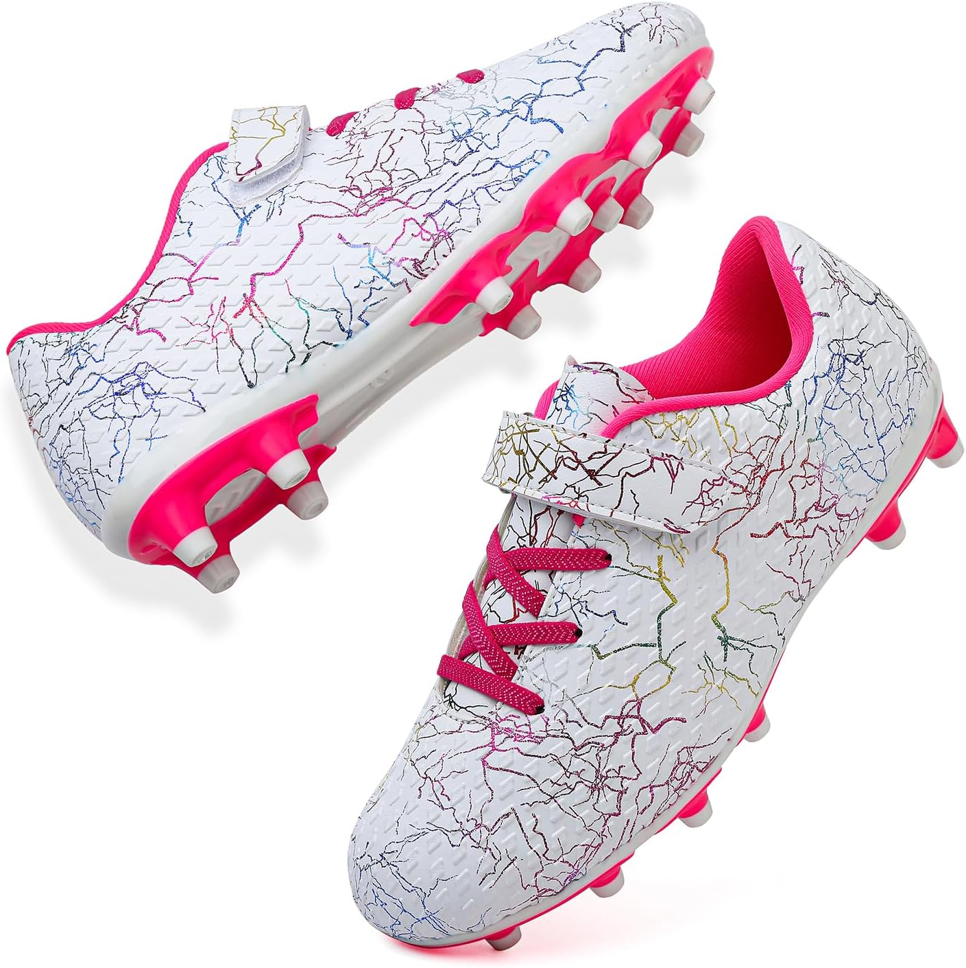 Kids Soccer Cleats Boys Football Cleats Girls Soccer Shoes Youth Football Shoes AG