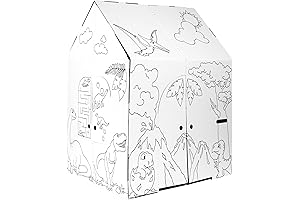 Easy Playhouse Sand Castle Cardboard House for Endless Playtime