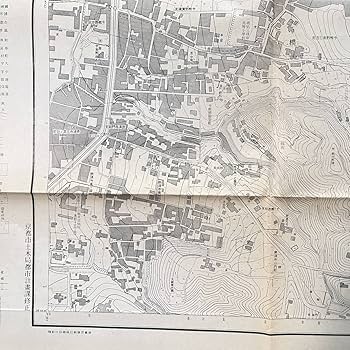 Amazon.co.jp: 古地図 A4-56 1/3000 大正11年測図 昭和10年修正