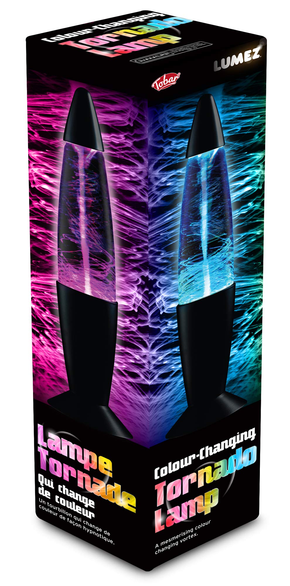 14.5 Blue Liquid Purple Wax Psychedelic Mushroom Lava Lamp, 20 oz Motion Light, Multicolor