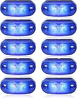 Vista 7 de ALFU Paquete de 10 luces LED ámbar DC12-24V IP68 impermeables para remolque, luces LED delanteras y traseras, indicadores de liquidación de luz