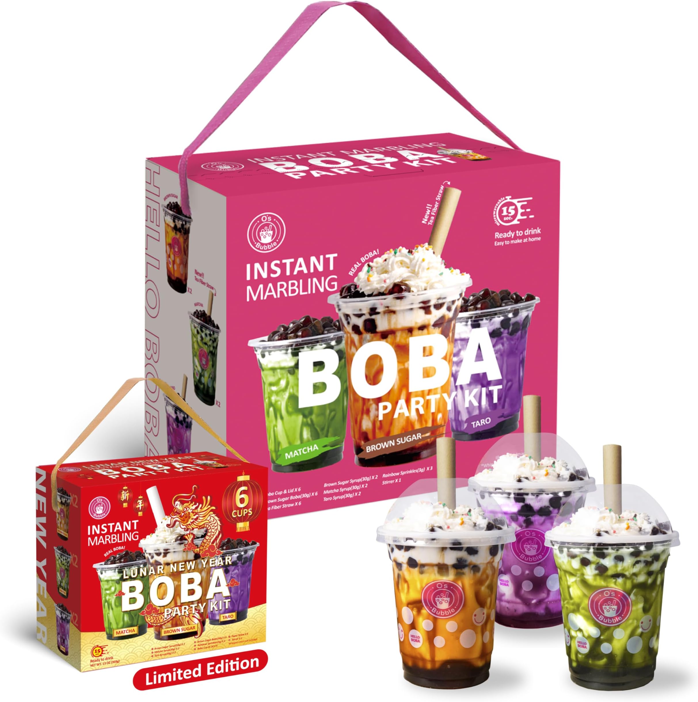 Instant Marbling Boba Party Kit