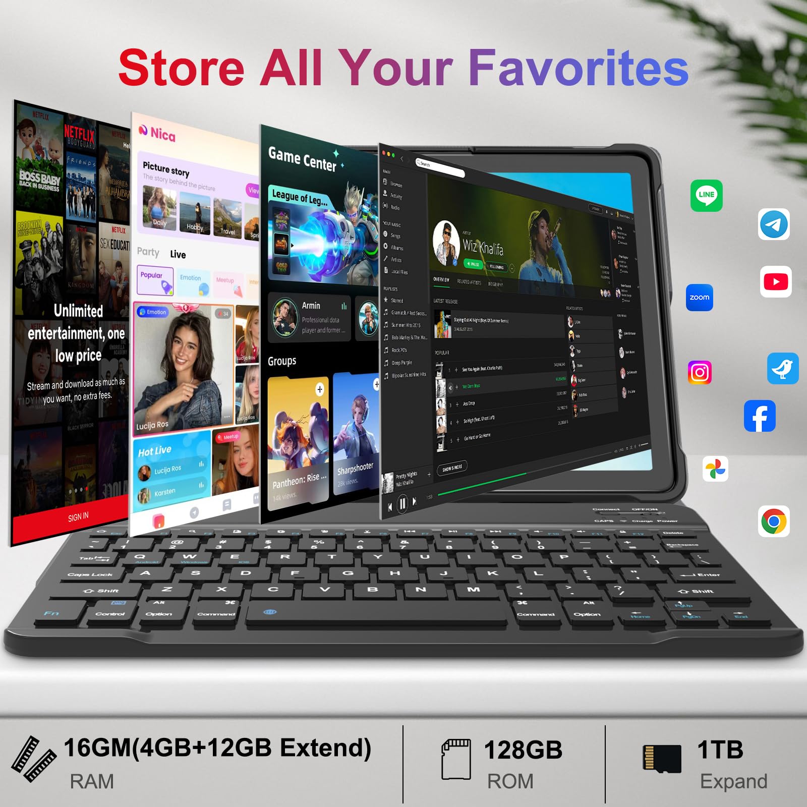 Amazon.com : YHWHHI Latest Android 15 Tablet Unisoc T606, Three