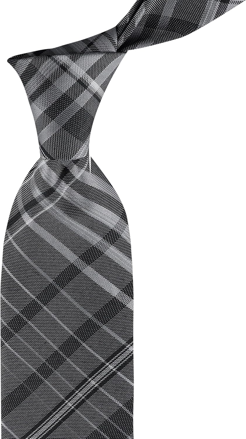 Calvin Klein Men’s Black Solid and Pattern Neckties – Dress Ties for Work, Weddings & Formal wear (Standard & Extra Long) - Image 5