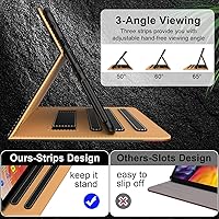 Vista 3 de Grifobes Funda [Solo para versión 2024/2022/2020 de 12ª y 10ª generación] Fire HD 8/8 Plus, funda tipo libro de piel sintética de alta calidad