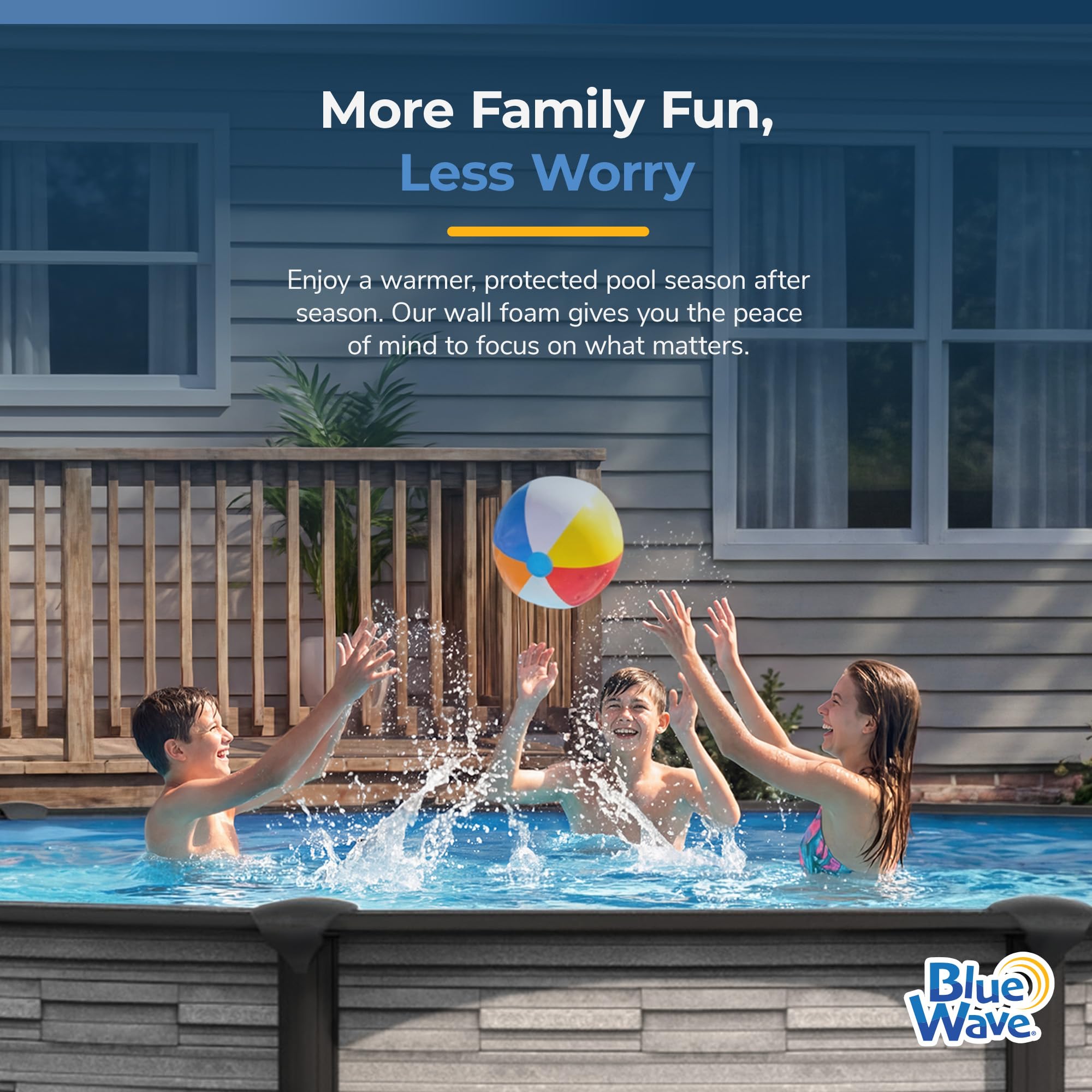 Blue Wave Closed Cell Pool Wall Foam for Above Ground Pools 48-in x 75-ft x 18-in High-Density Padding Insulating Liner Barrier Reduces Heat Loss and Prevents Wear and Tear White product thumbnail 5