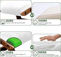 Vista 7 de Silla ergonómica, asiento ajustable, silla de oficina para escritorio, corrector de postura, cojín cómodo de alta calidad, mecedora de madera (nuez)