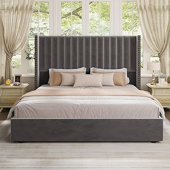 Amazon.com: Jocisland Lift up Storage Bed Frame Queen Size