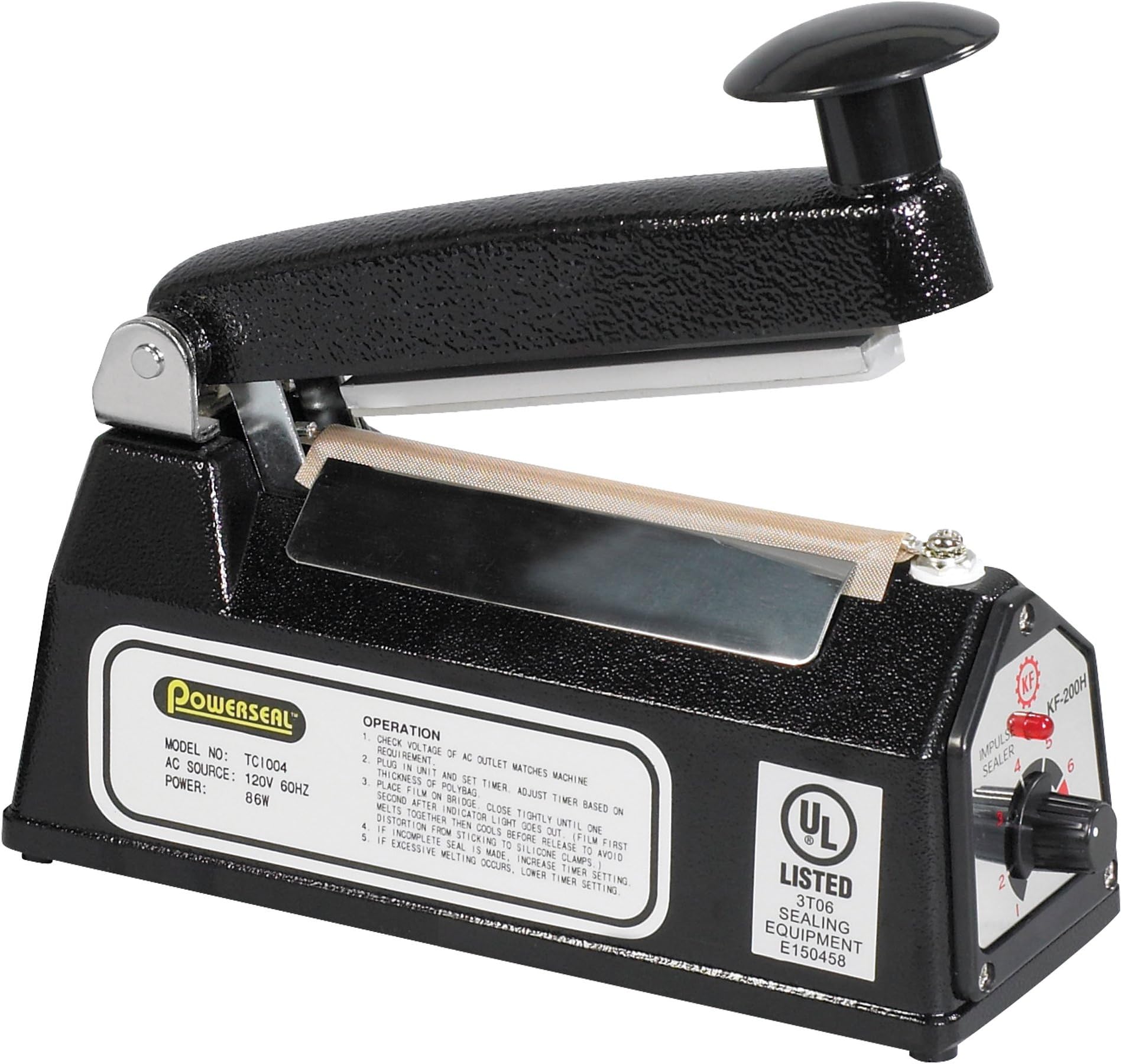 Impulse Sealer, 4", 1 Each