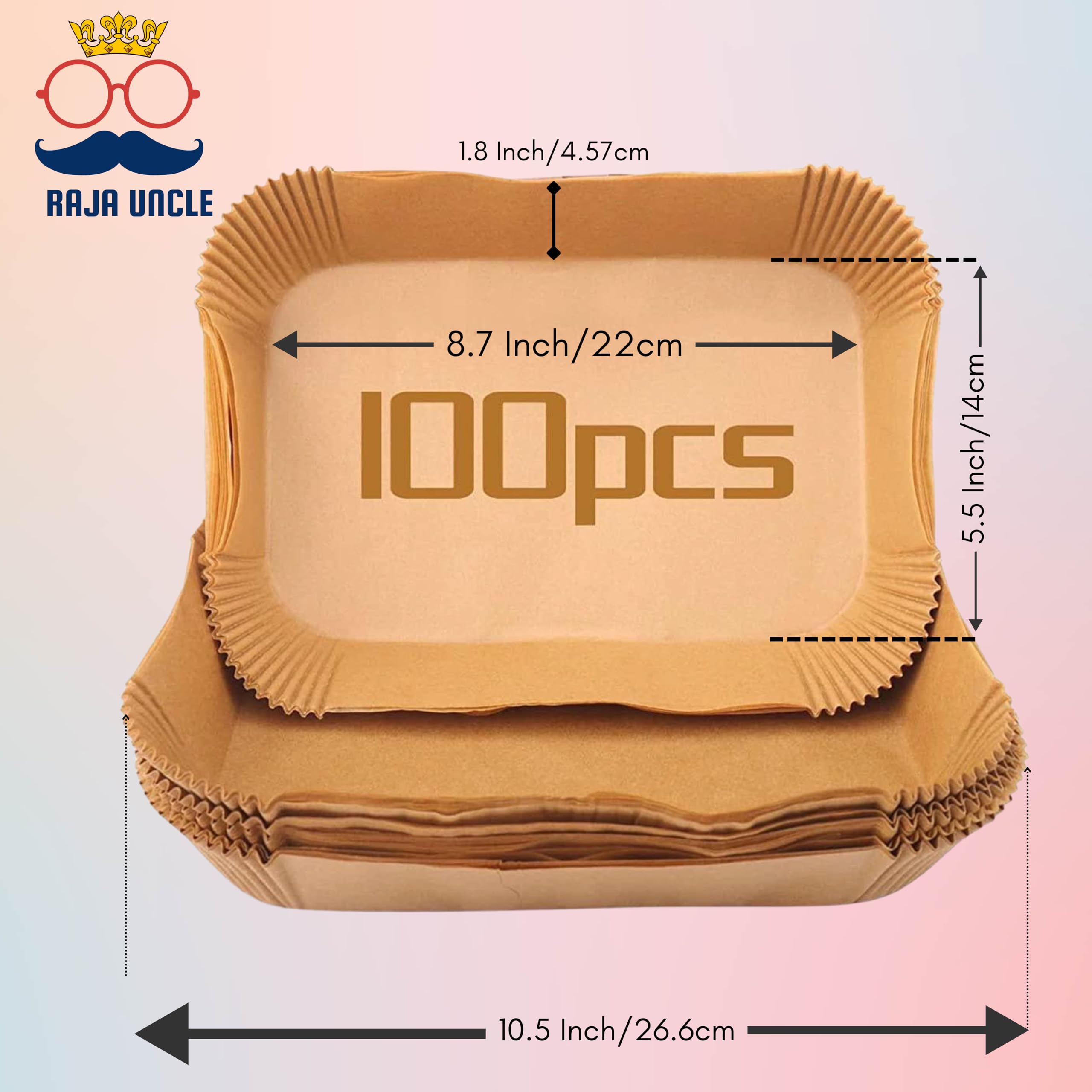 RAJA UNCLE Air Fryer Liners, Parchment Paper Liners Disposable - Image 4