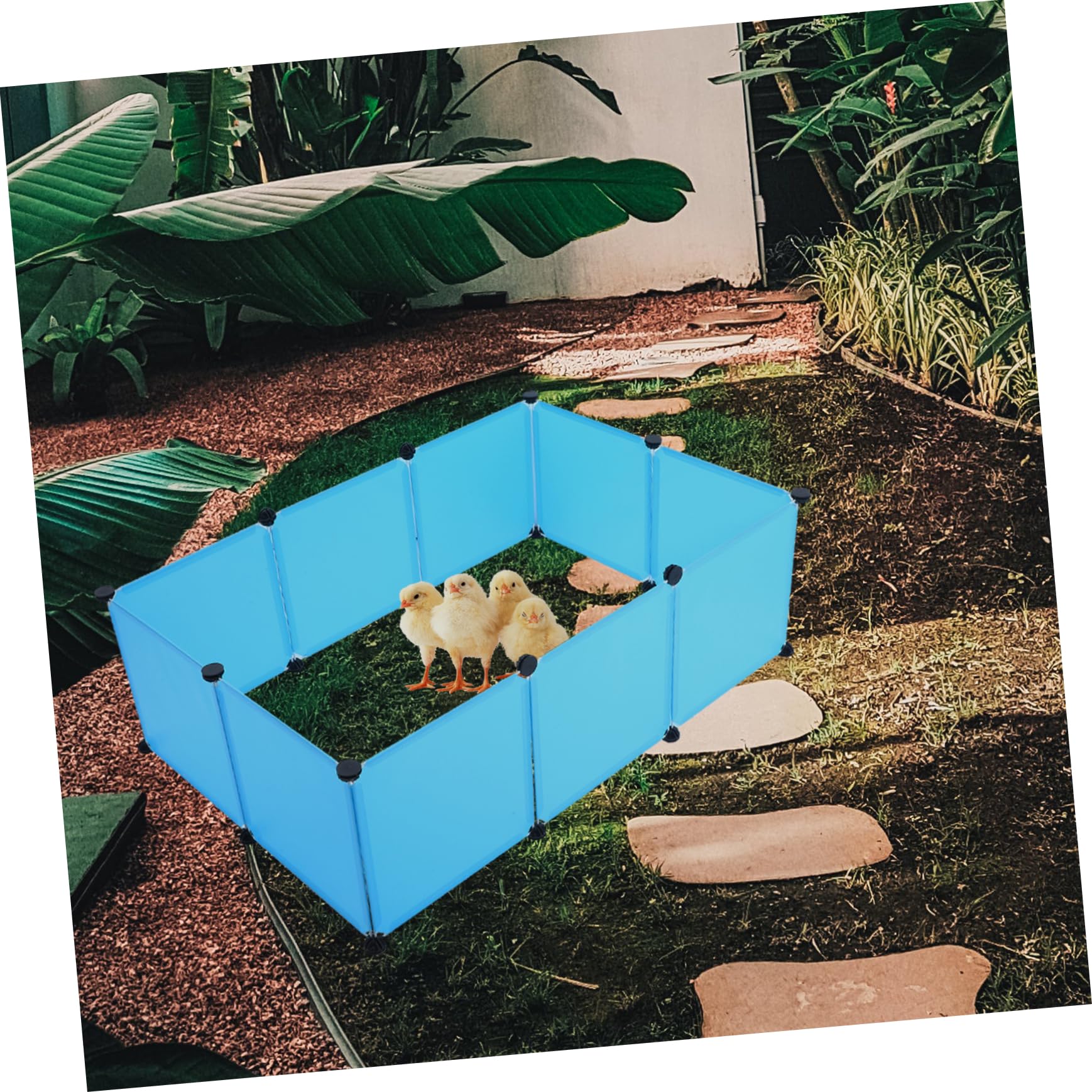 1 Set Recinto Modulare Per Piccoli Animali Domestici Da/esterno Per Pulcini Design Salvaspazio