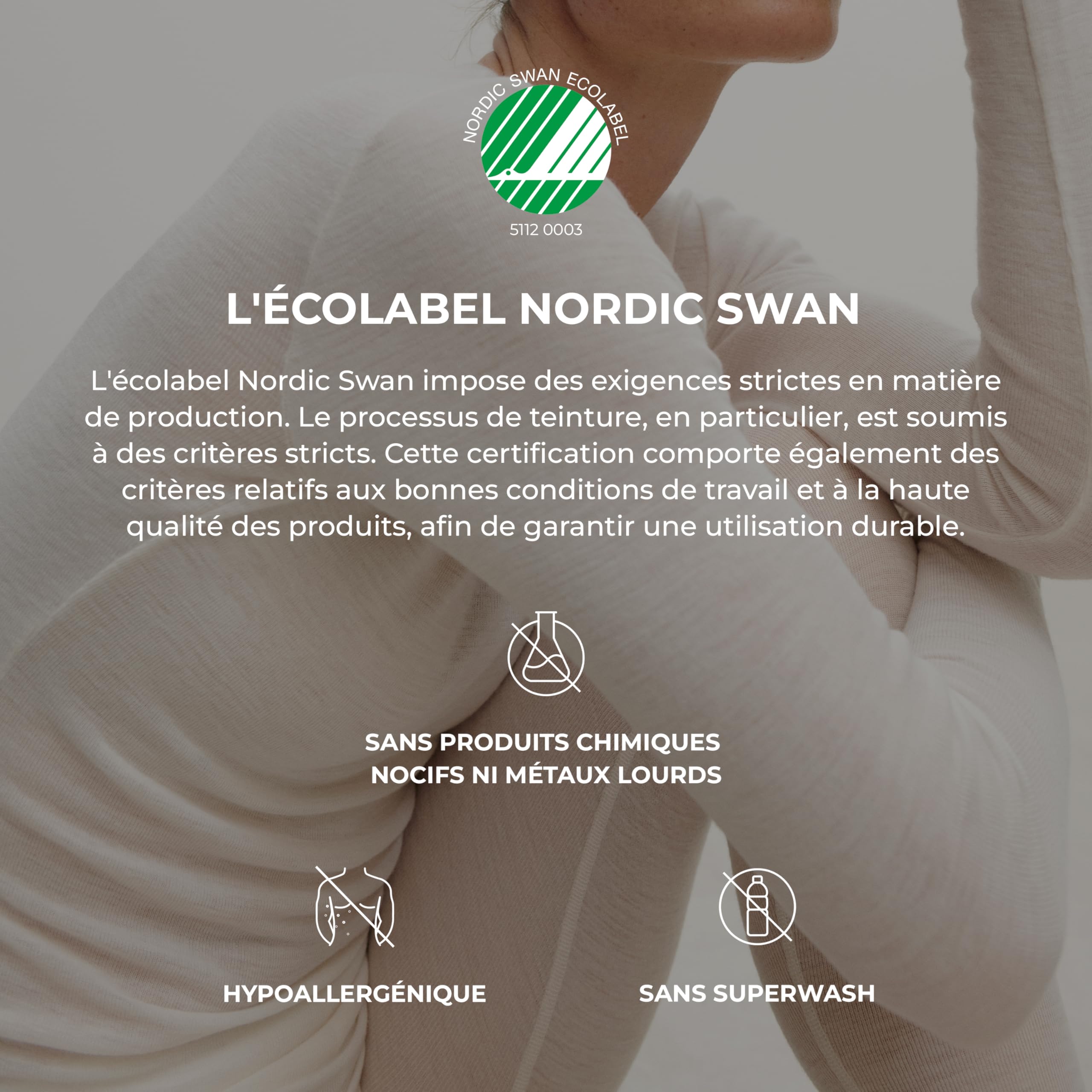 DILLING Caraco en Laine de mérinos pour Femme