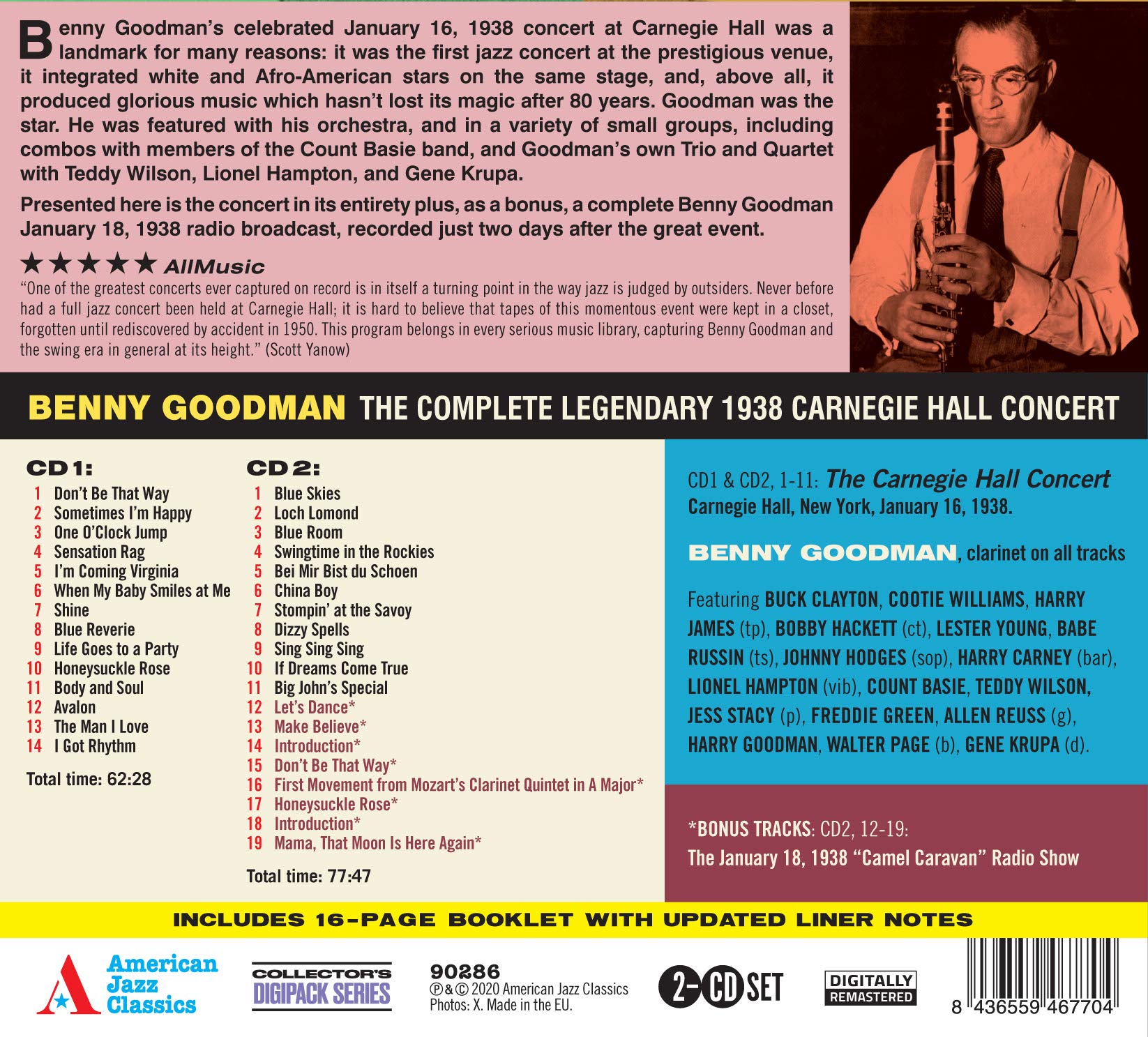 The Complete Legendary 1938 Carnegie Hall Concert