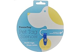 Dog Tag Silencer and Connector, Keep Your Dog Tags in Place, Sky Blue