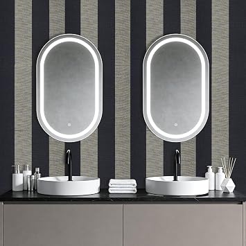 ICOOP Black Beige Striped Peel and Stick Wallpaper Modern 17.5x276
