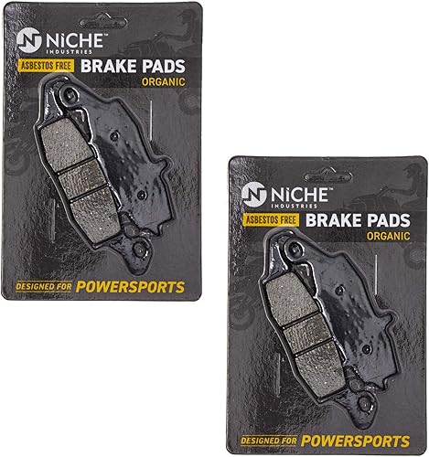 NICHE Juego de pastillas de freno para Suzuki SV650S Katana 600 750 Kawasaki Ninja 650R Z750S Frente Orgánico Paquete de 2