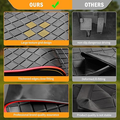 Vista 38 de Golf Cart Floor Mat for Yamaha,Customize Non-Slip Full Coverage Liner Matt Replacement Fits to Yamaha G29/Drive, Drive2,Adventurer,QuieTech