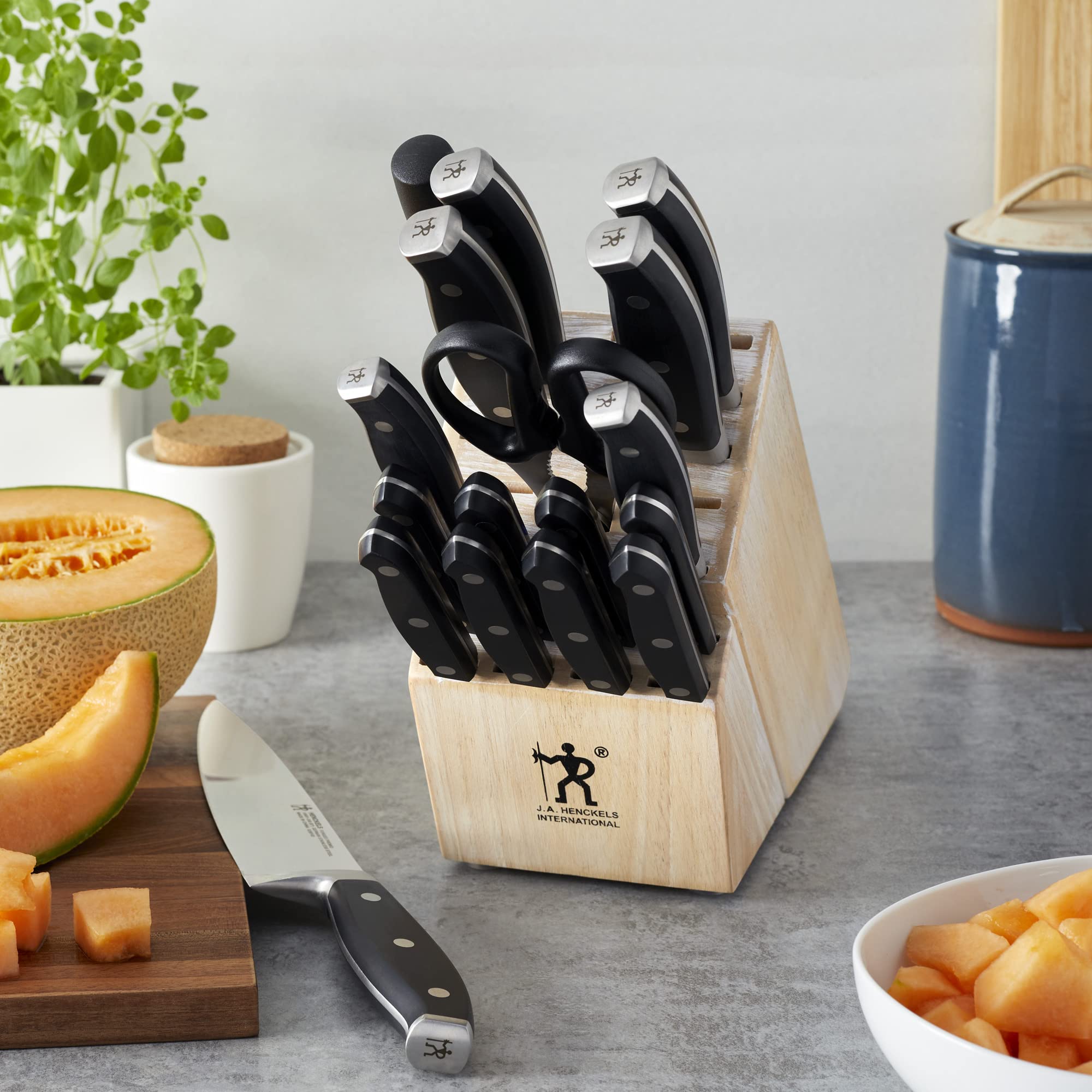 【希少】オーベック クレッシェンド 3PCS SET Amazon.com: Henckels Forged Premio 18-pc Knife Block Set