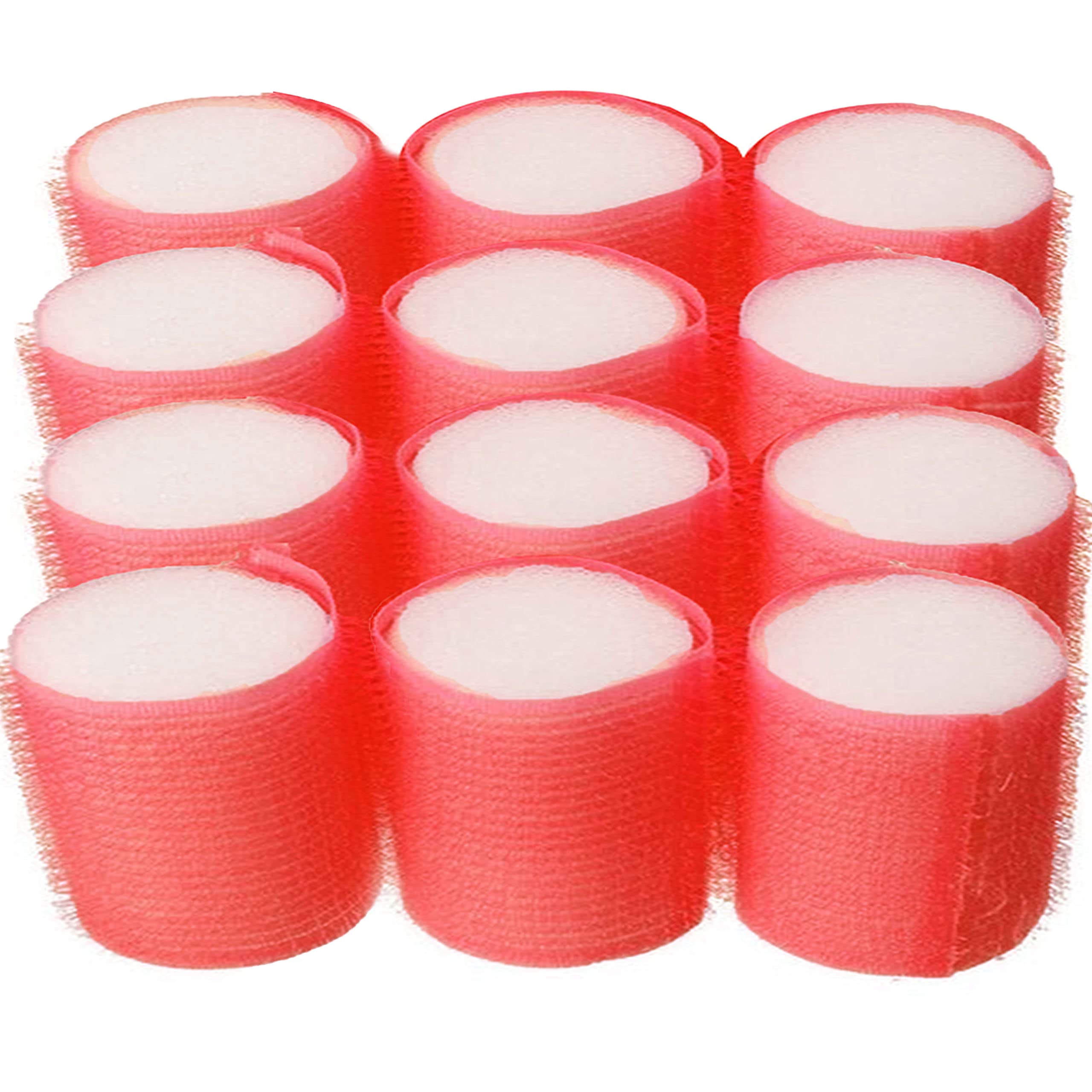 12 Large Soft Cling Foam Hair Rollers Curls Cushion Curlers Waves Styling 2