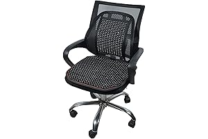 Ergonomic & Versatile Beaded Seat Cushion for Optimal Comfort and Back Support