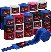 Jerify 15 Pairs 180 Inch Mexican Style Boxing Hand Wraps for Muay Thai MMA Kickboxing - Bulk Durable Protection