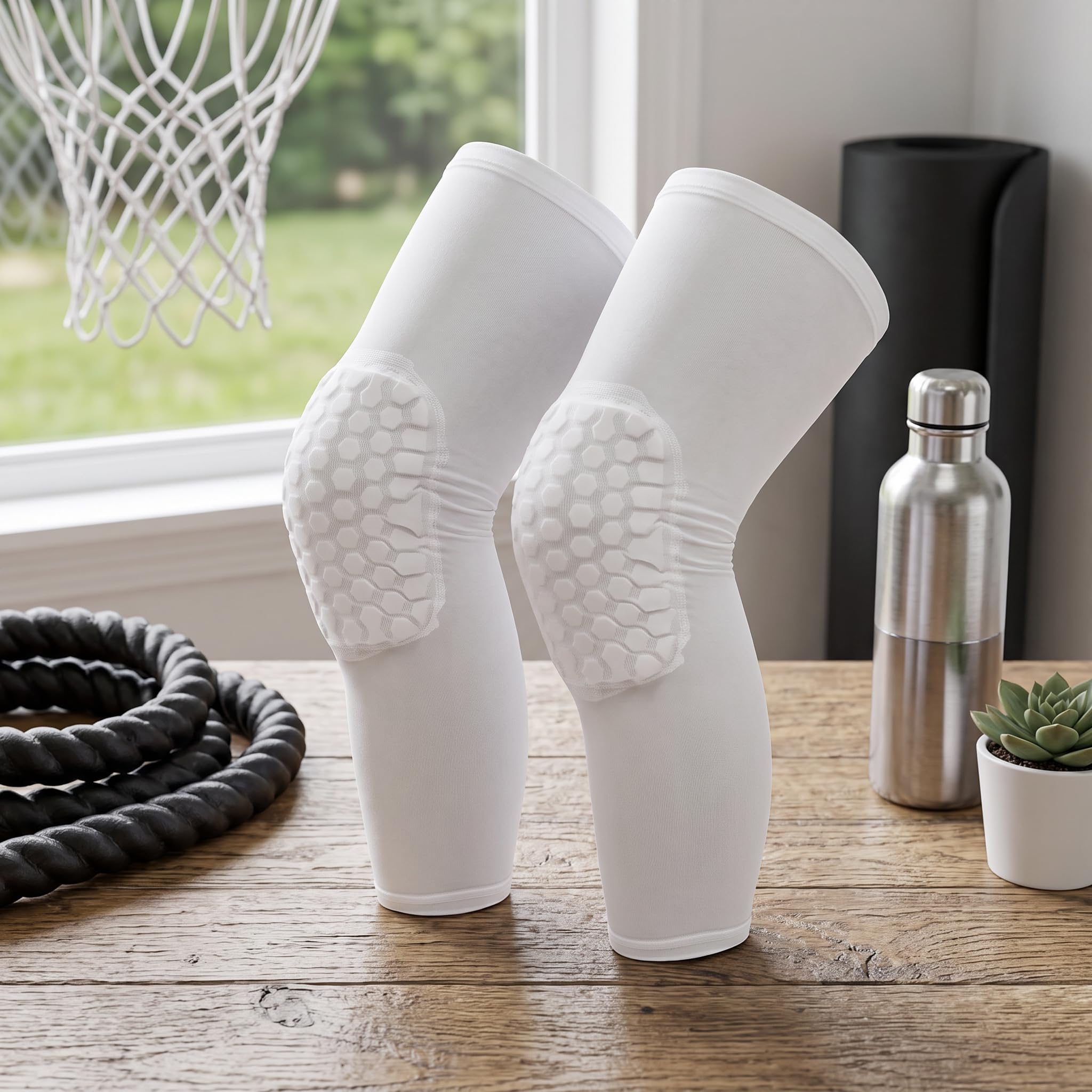 Kompresyjny Opaska na Kolano, 2 szt. Unisex Opaska na Kolano Opaska Kompresyjna na Kolano do Koszykówki