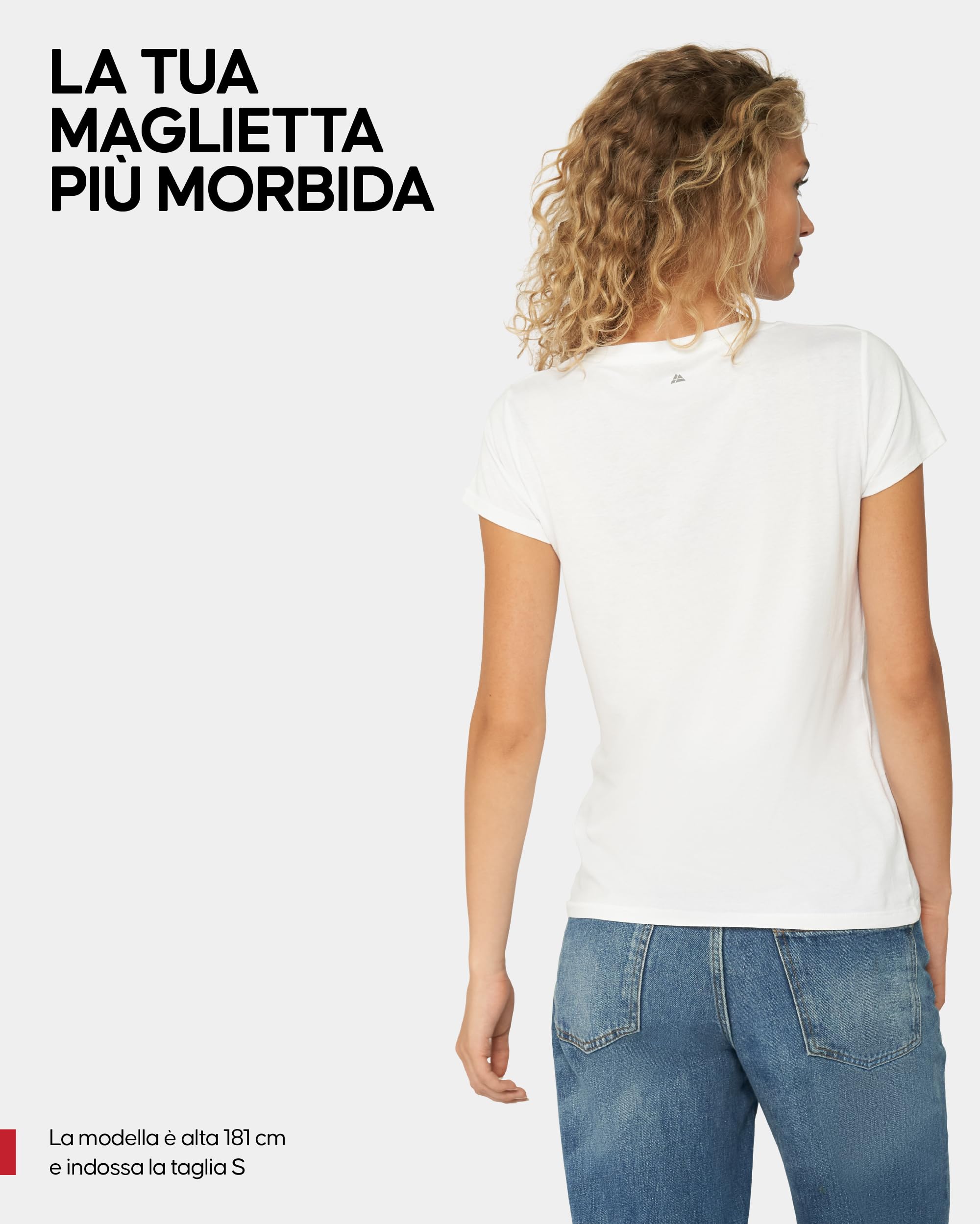 DANISH ENDURANCE Maglietta in Cotone Biologico, T-Shirt a Mezze Maniche, Morbida, Premium, da Donna, 2 Paia