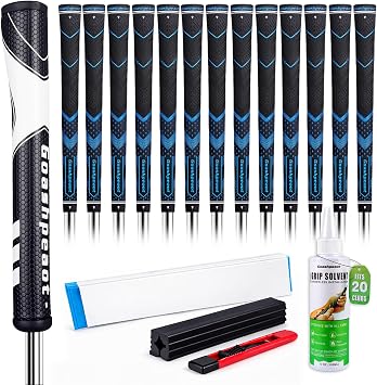 Premium All-Weather Golf Grips13-Pack with Putter Grip and Regripping Kit, Advanced Texture for Maximum Performance Control & Comfor Golf Club Grips