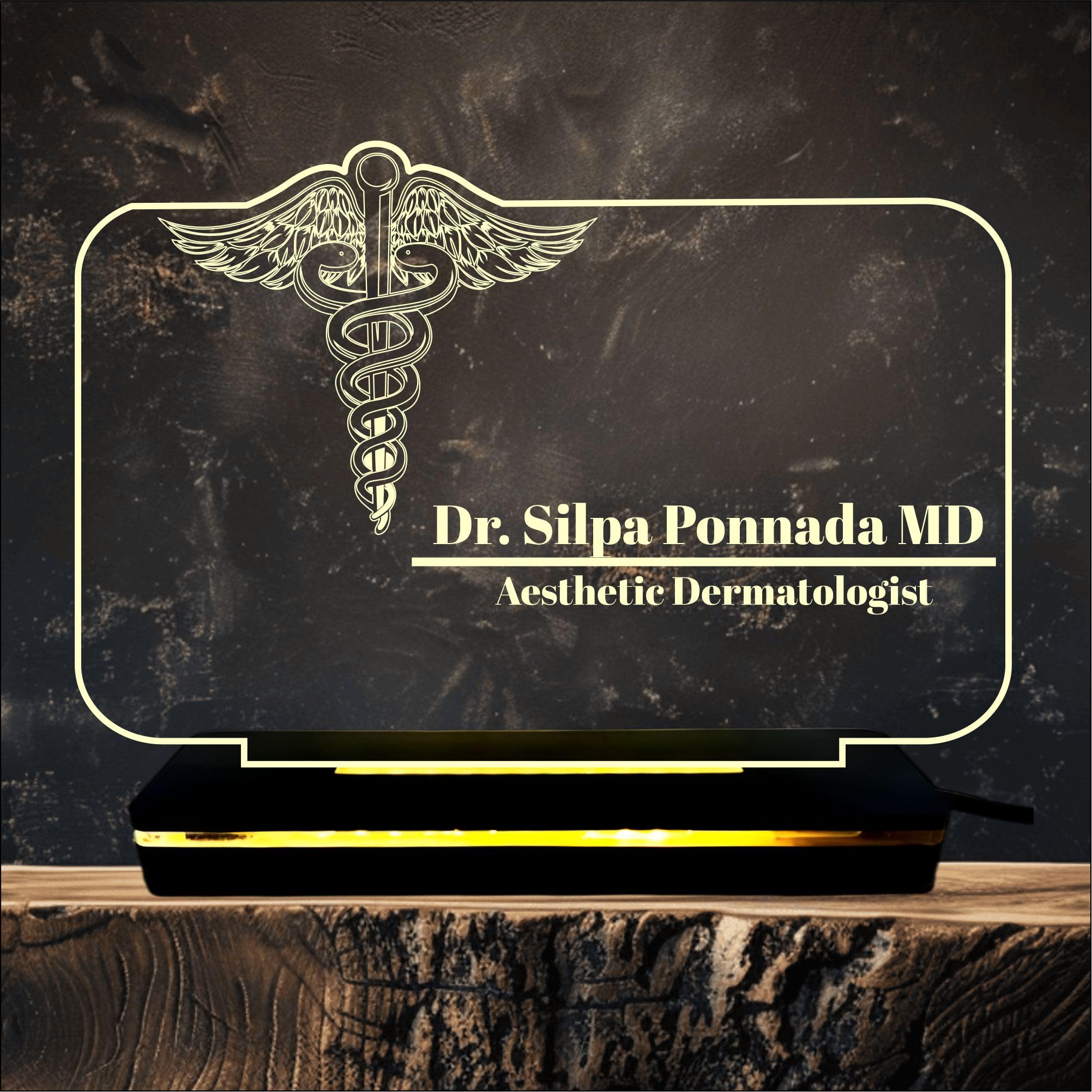 DON'T JUDGE ME CUSTOMISED Doctor Lamp with Doctors Name and Design | Personalized Gift for Doctors (Warm White Color LED Light) (Doctor-1)